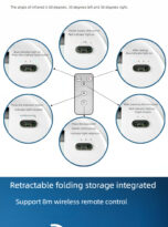 FoldablePedestalTelescopicStorageAdjustableRechargeableMiniFan3in1RechargeableBatteryUSBDeskTableStandFan_8