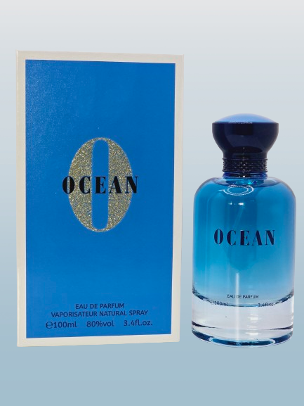Ocean Eau De Parfum For Men's By Bharara Spray 3.4 oz Bergamot Cinnamon Patchouli