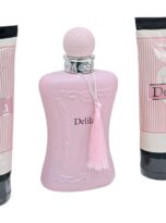 DelilahGiftSetFragranceCoutureForWomenFloralScentWomensPerfume3.4ozBodyLotion3.0ozShowerGel3_5