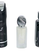 HayaatiBlackLattafaForMen3PicsDiftSet3.4ozEauDeParfumBodySprayCorporal6.7oz1.7ozHairMist_3