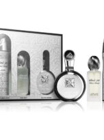 FakharSilverLattafaForMen3PcsGiftSet3.4ozEaudeParfumSpray6.7ozDeodorant1.7ozHairMist_2