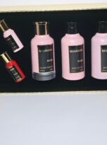 BhararaRoseGiftSetWPerfumeSpray3.4ozBodyLotion6.7ozshowergel6.7ozPerfumeSpray0.3ozBhararaScarlet0_1-1