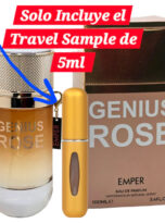 TravelSampleTester5MLGeniusRoseForWomenByEmperRosePeachBlossomPinkPepperWhiteMusk