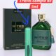Travel Sample Tester 5ML Nitro Green Eau De Parfum By Dumont For Men Amber Woody Warm Spicy Powdery Vanilla Fresh Leather Lavender
