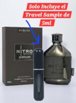 TravelSampleTester5MLNitroPlatinumMen_sEauDeParfumPatchoulliAmberPineappleLavenderMusk