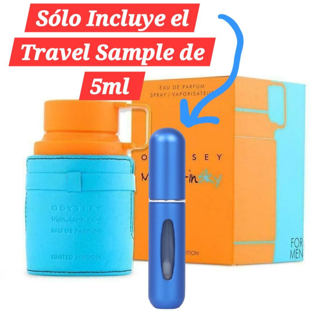Travel Sample Tester 5ML Odyssey Mandarin Sky Armaf Limited Edition For Men Eau De Parfum