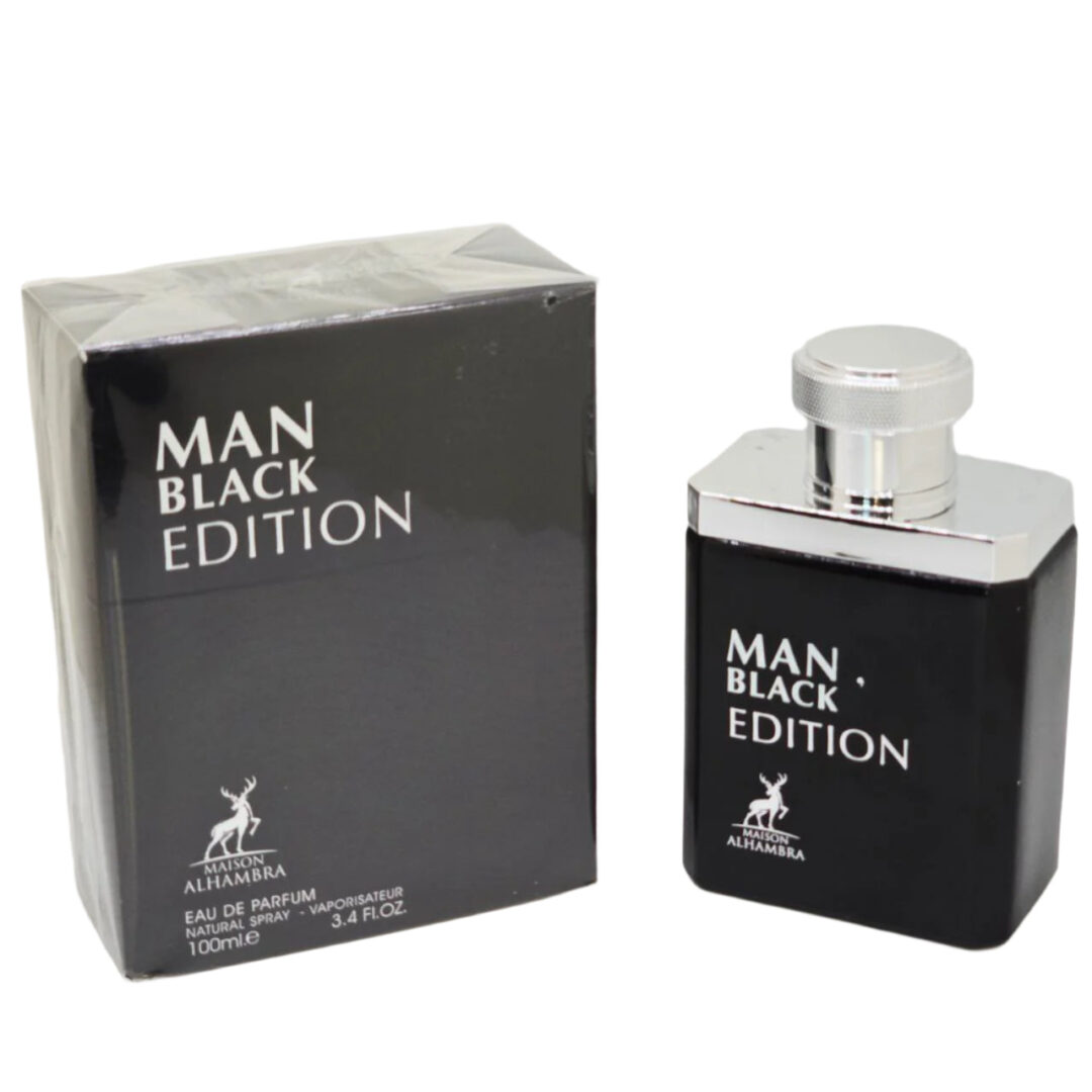 Man Black Edition By Maison Alhambra For Men Eau De Parfum 3.4oz/100oz
