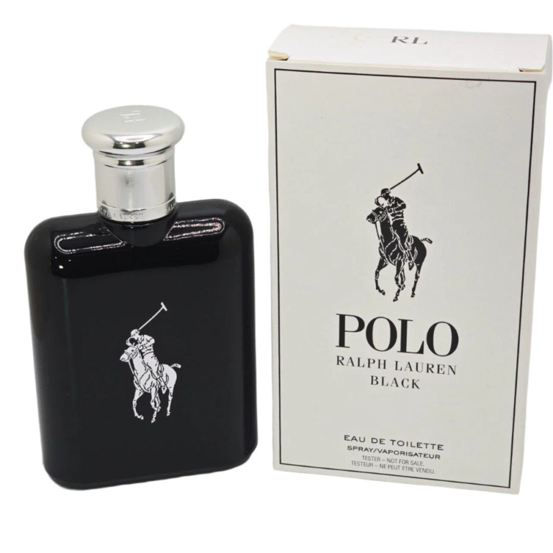 Ralph Lauren Polo Black Men Eau De Toilette 4.2 oz / 125 ml Spray (Tester)
