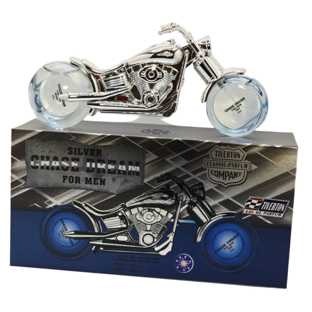 Tiverton Silver Chase Dream Motorcycle Set For Him