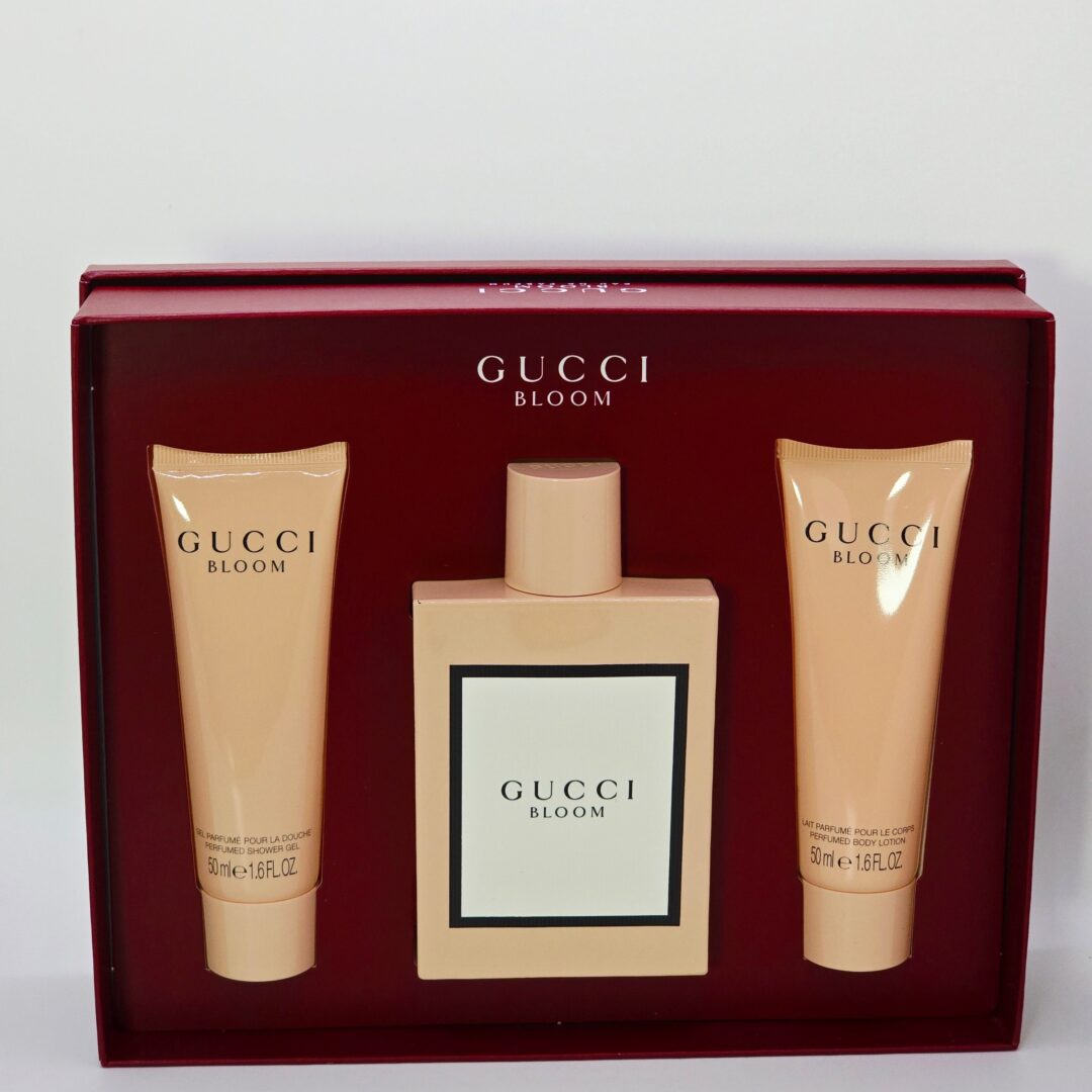 Gucci Bloom Perfume Gift Set – Eau de Parfum + Lotion + Shower Gel