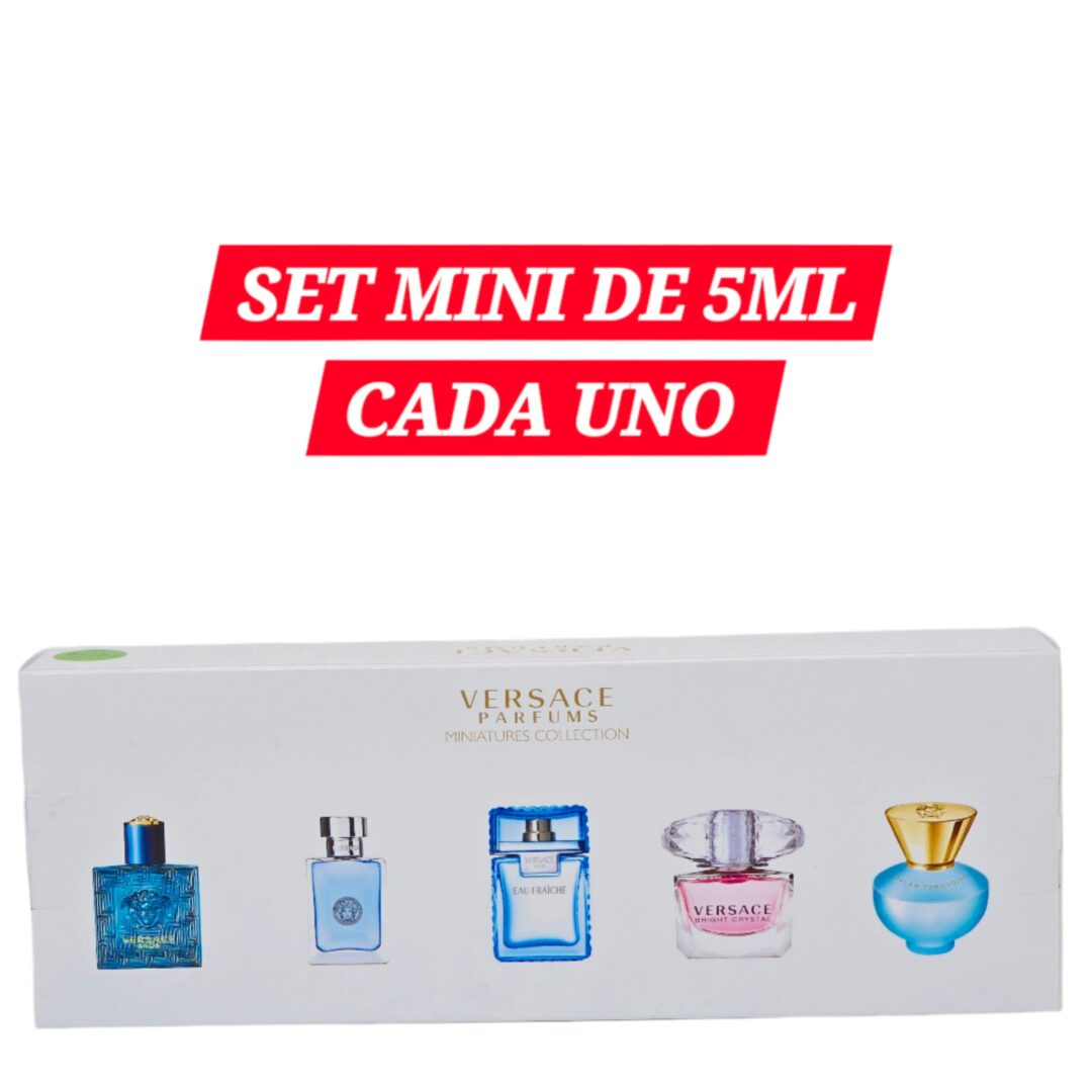 Versace Mini Perfume Set 5ml Each – 5 Fragrances Gift Box