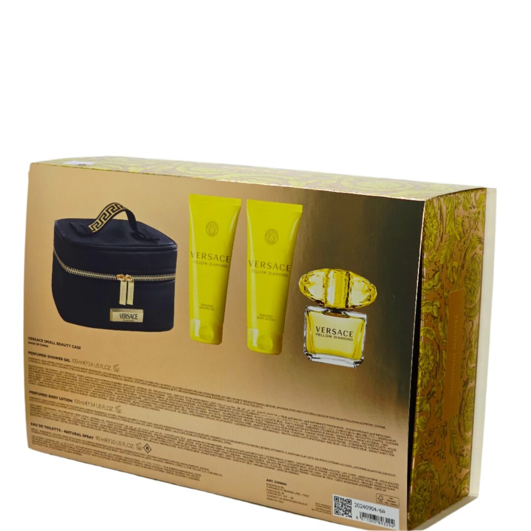Versace Yellow Diamond Gift Set EDT 90ml + Bodycare + Bag